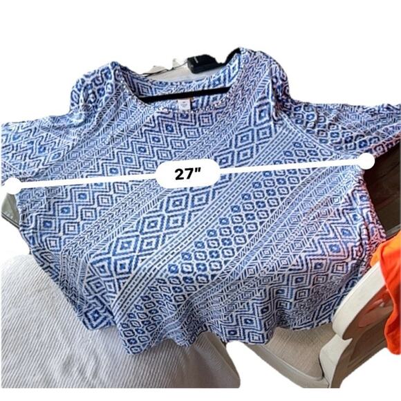 Ruby Rd. Blue/White pullover Tunic - Size 3X - Picture 9 of 10